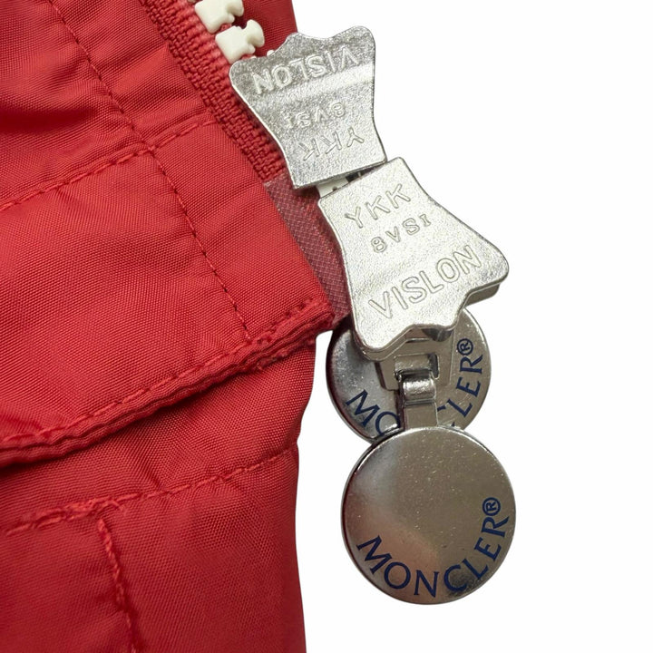 Excellent MONCLER Blouson KERALLE GIUBBOTTO Logo patch hooded Red Nylon mens 3