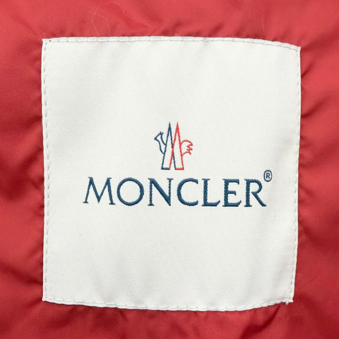 Excellent MONCLER Blouson KERALLE GIUBBOTTO Logo patch hooded Red Nylon mens 3