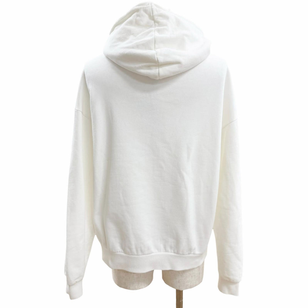 Excellent CELINE hoodie Gradient Logo Loose Hoodie white cotton mens S 2Y753670Q