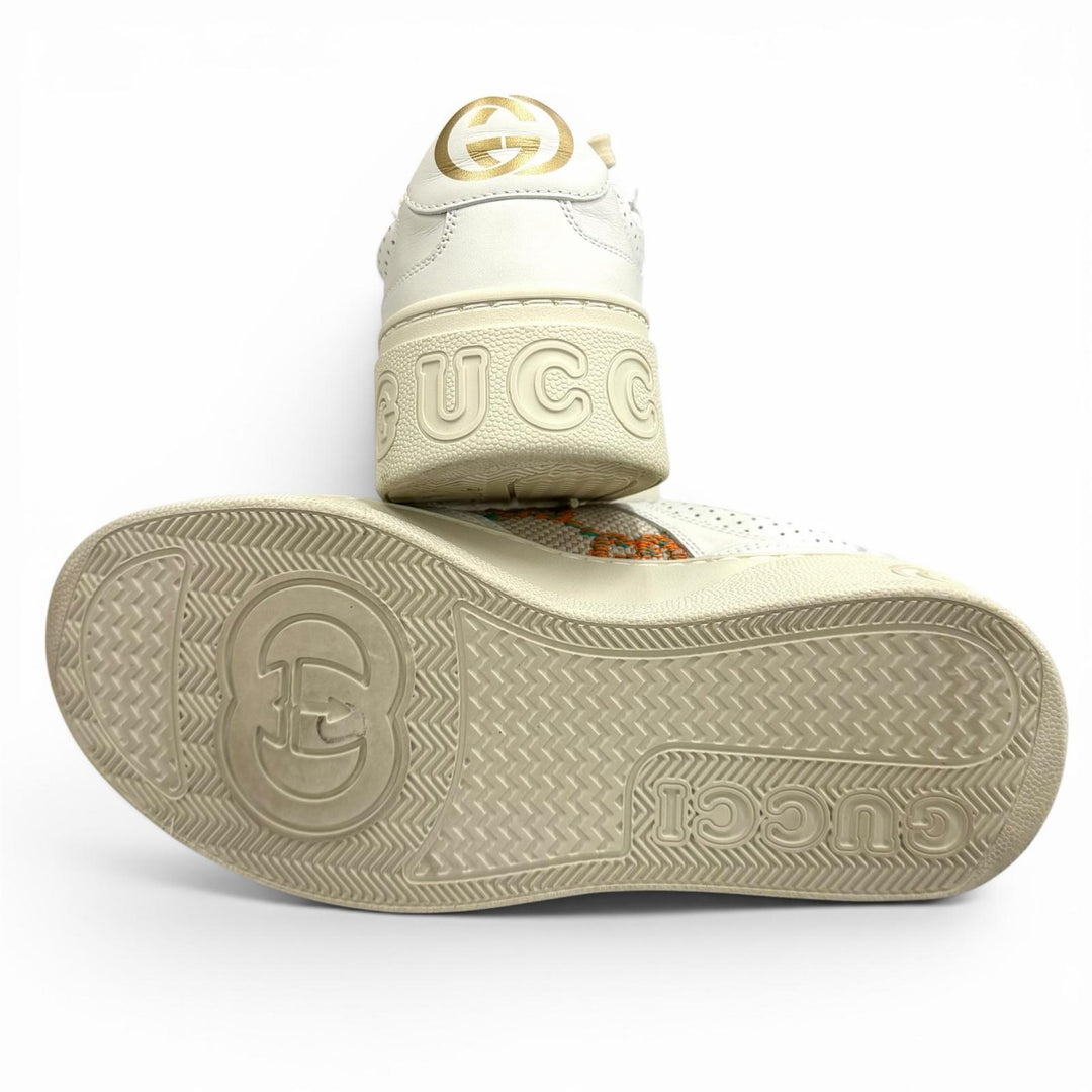 Excellent GUCCI sneakers Logo design, GG pattern, lace-up leather 35 670408