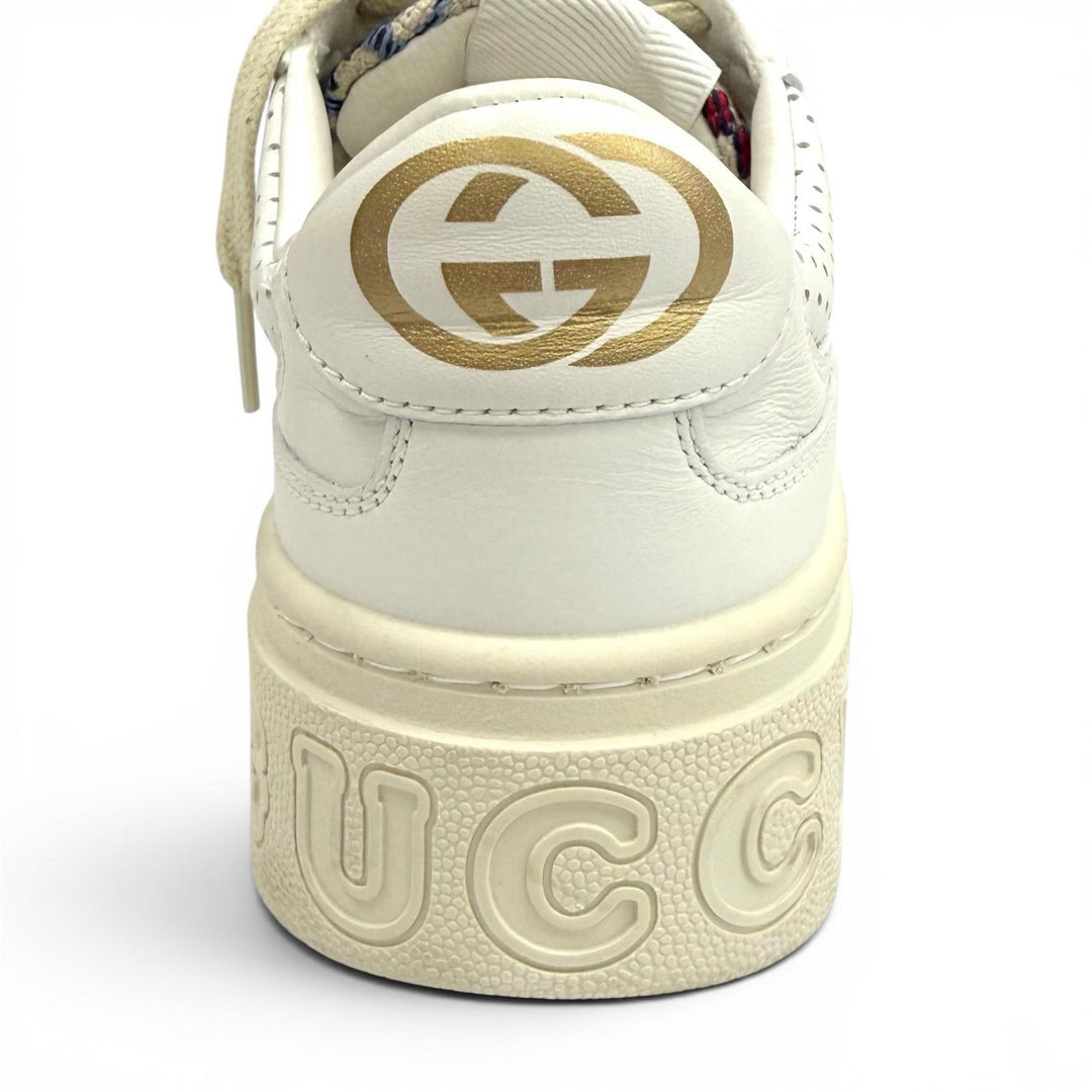 Excellent GUCCI sneakers Logo design, GG pattern, lace-up leather 35 670408