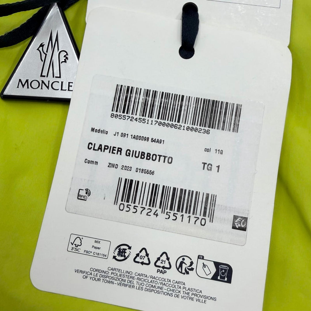 Pristine MONCLER Blouson CLAPIER GIUBBOTTO Logo patch windbreaker