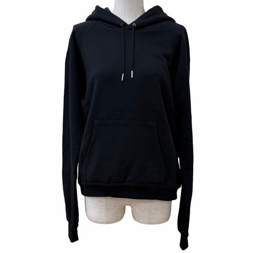 Excellent CELINE hoodie Invitation back logo black cotton Women XS 2Y005632E