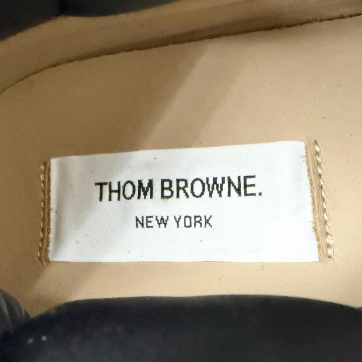 Pristine THOM BROWNE Ankle boots QUIL TED ZIP UP DUCK BOOT Tricolor front zip