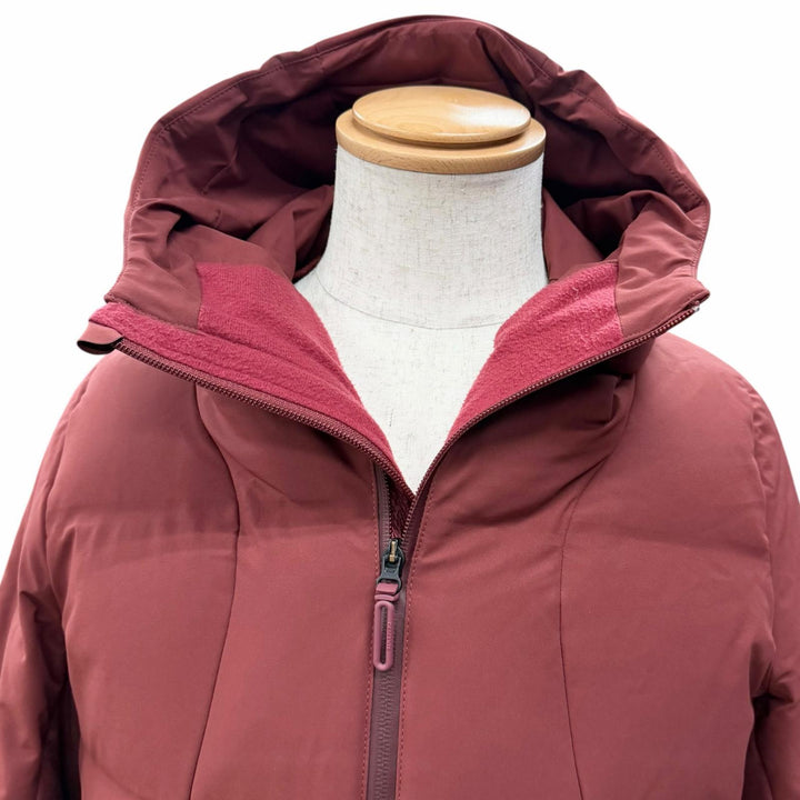 Excellent DESCENTE ALLTERRAIN Down jacket Mizusawa Down Hooded Bordeaux