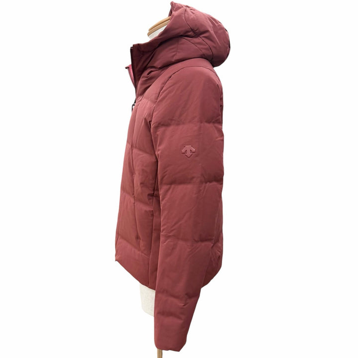 Excellent DESCENTE ALLTERRAIN Down jacket Mizusawa Down Hooded Bordeaux