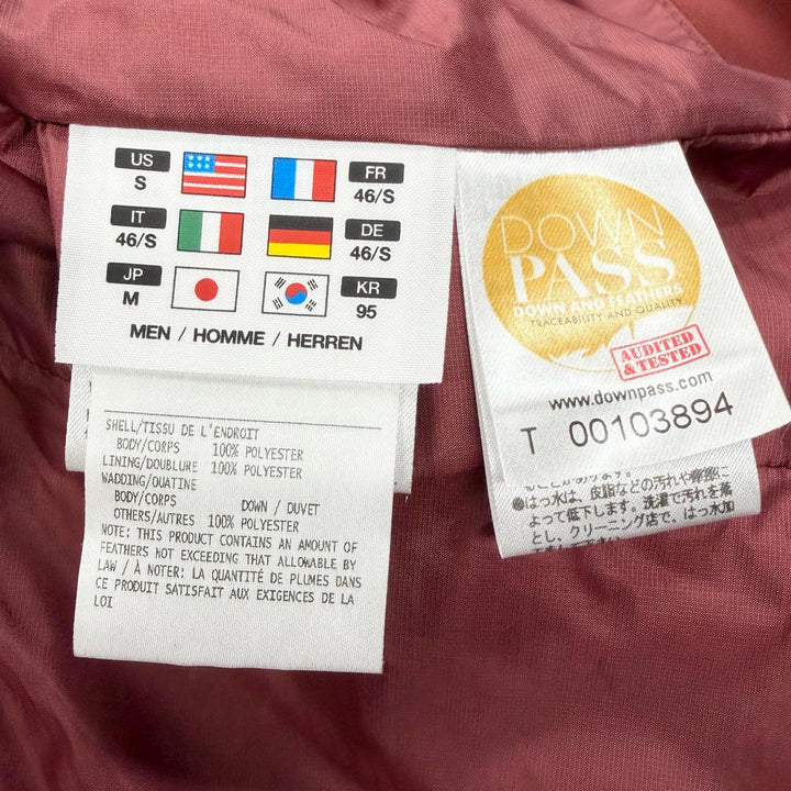 Excellent DESCENTE ALLTERRAIN Down jacket Mizusawa Down Hooded Bordeaux