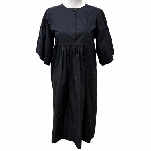 Excellent HERMES one piece Bohemian short dress in gauze and mosaic cotton 34