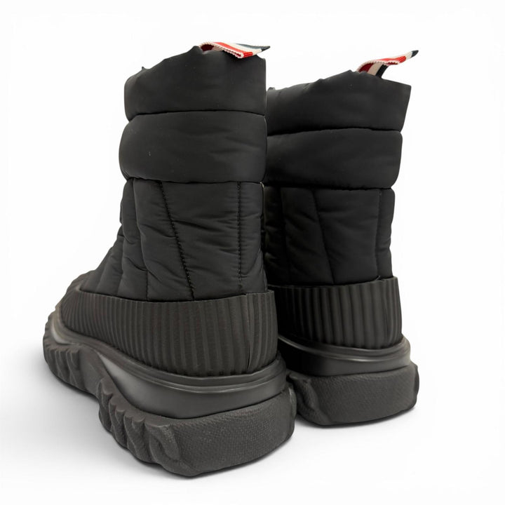 Pristine THOM BROWNE short boots QUIL TED ZIP UP DUCK BOOT black Nylon mens 6