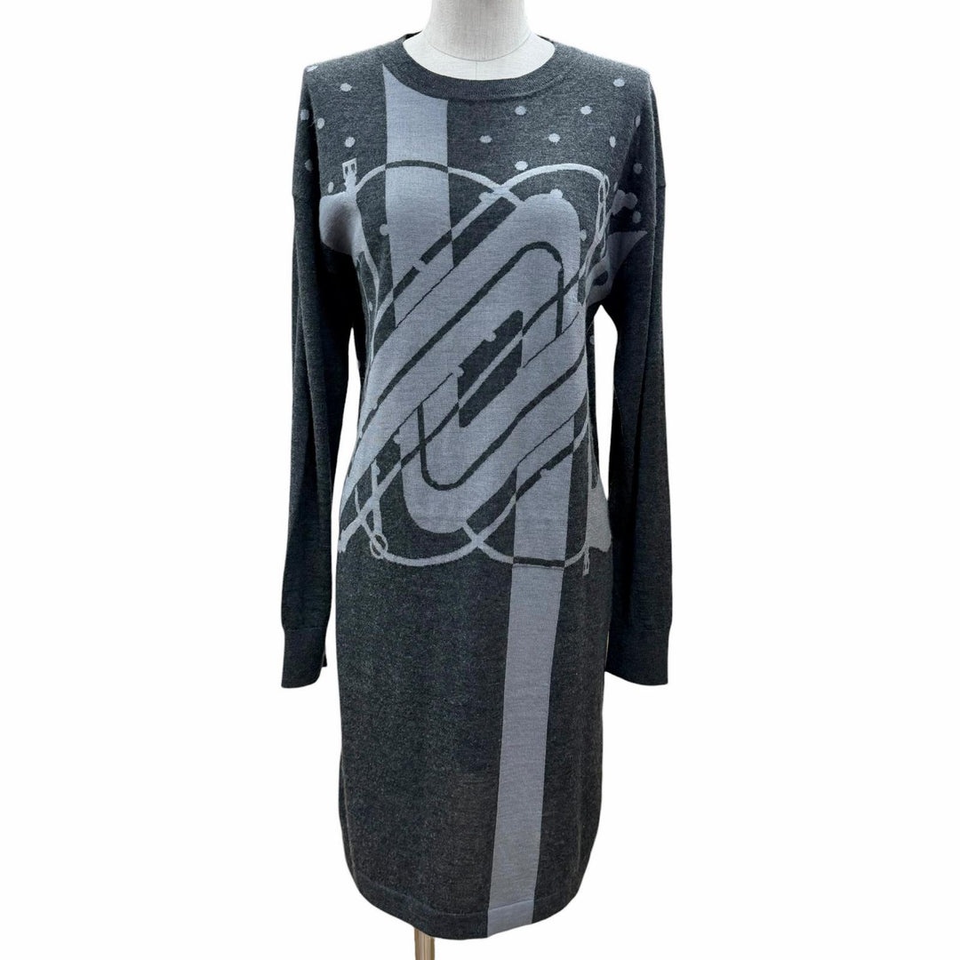 Excellent HERMES one piece gray cashmere Women 40