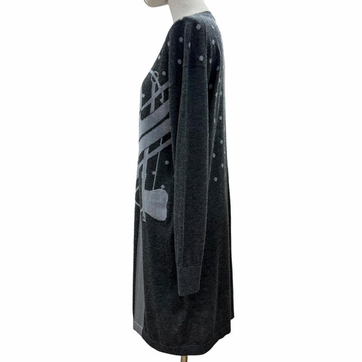 Excellent HERMES one piece gray cashmere Women 40