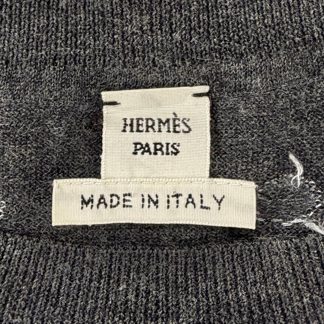 Excellent HERMES one piece gray cashmere Women 40