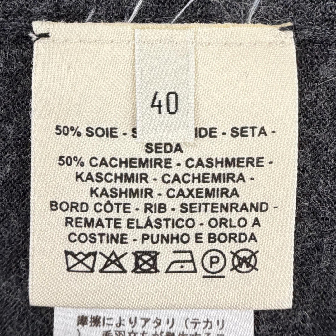Excellent HERMES one piece gray cashmere Women 40