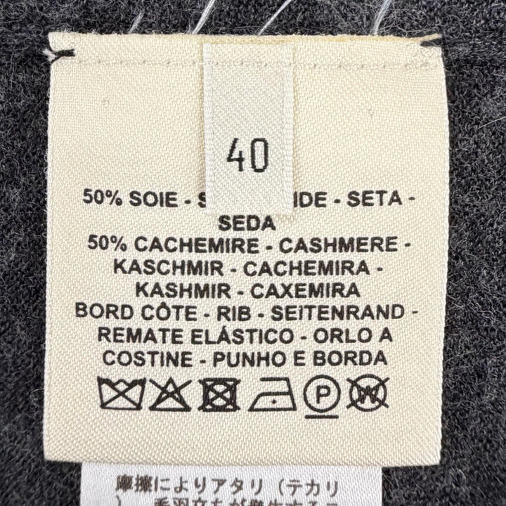Excellent HERMES one piece gray cashmere Women 40