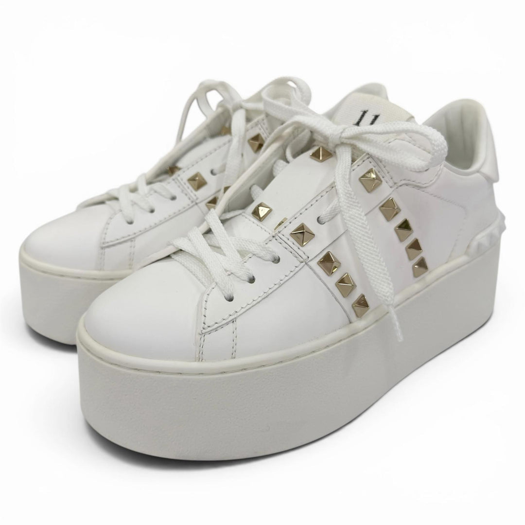 Great Valentino Garavani sneakers Rockstud platform leather shoes 36 S2GG8W2