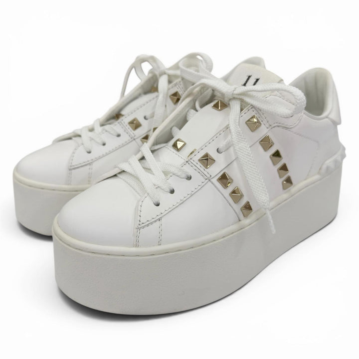 Great Valentino Garavani sneakers Rockstud platform leather shoes 36 S2GG8W2