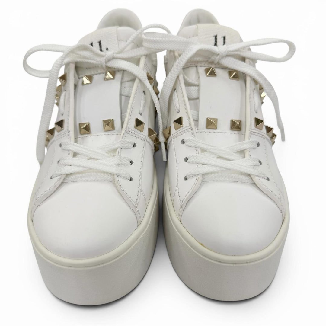 Great Valentino Garavani sneakers Rockstud platform leather shoes 36 S2GG8W2