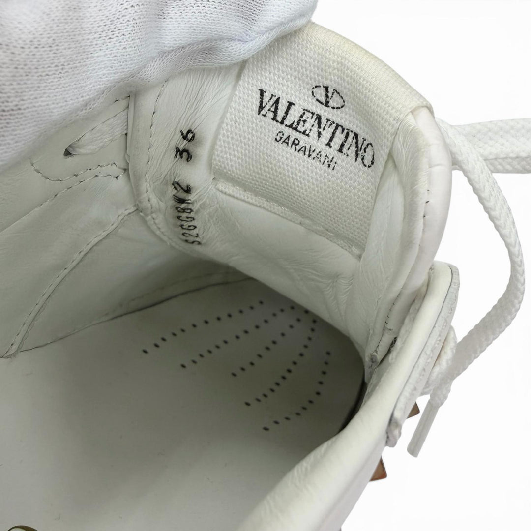 Great Valentino Garavani sneakers Rockstud platform leather shoes 36 S2GG8W2