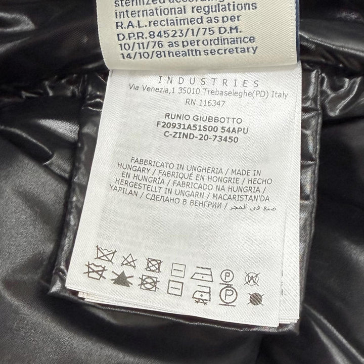 Excellent MONCLER Down jacket RUNIO Tweed-panel hoodie with logo patch Nylon 0