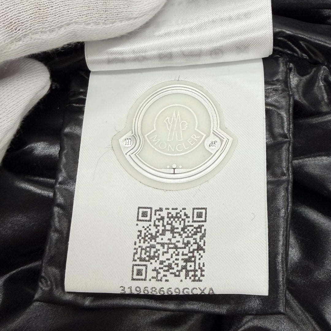 Excellent MONCLER Down jacket RUNIO Tweed-panel hoodie with logo patch Nylon 0