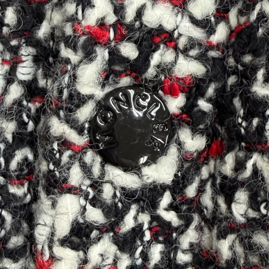 Excellent MONCLER Down jacket RUNIO Tweed-panel hoodie with logo patch Nylon 0