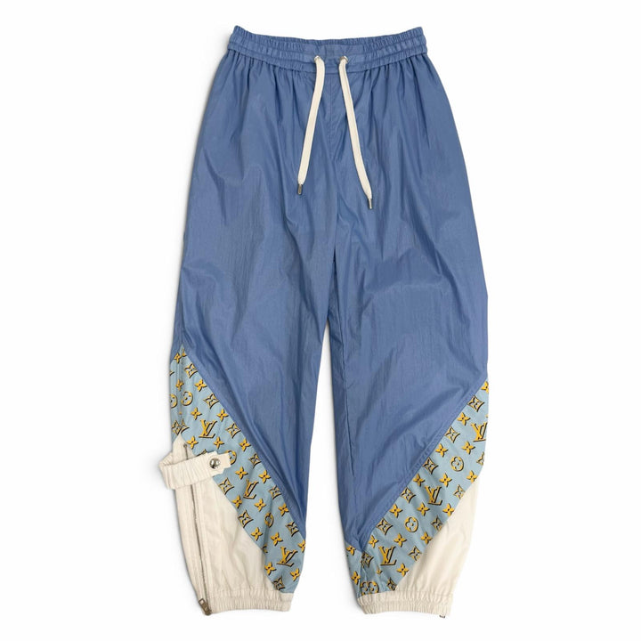 Pristine LOUIS VUITTON Pants Monogram 3D Accent Jogging Pants Blue Women 34