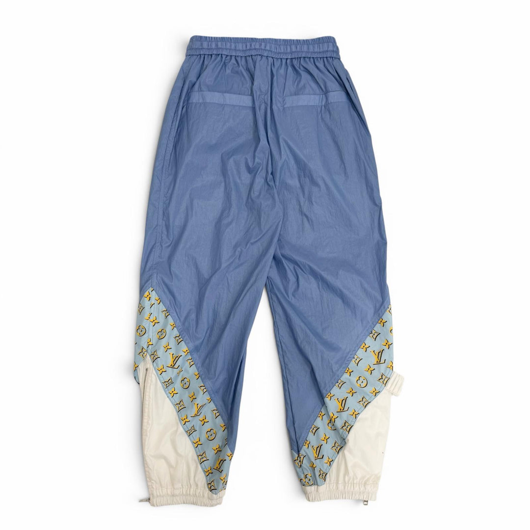 Pristine LOUIS VUITTON Pants Monogram 3D Accent Jogging Pants Blue Women 34
