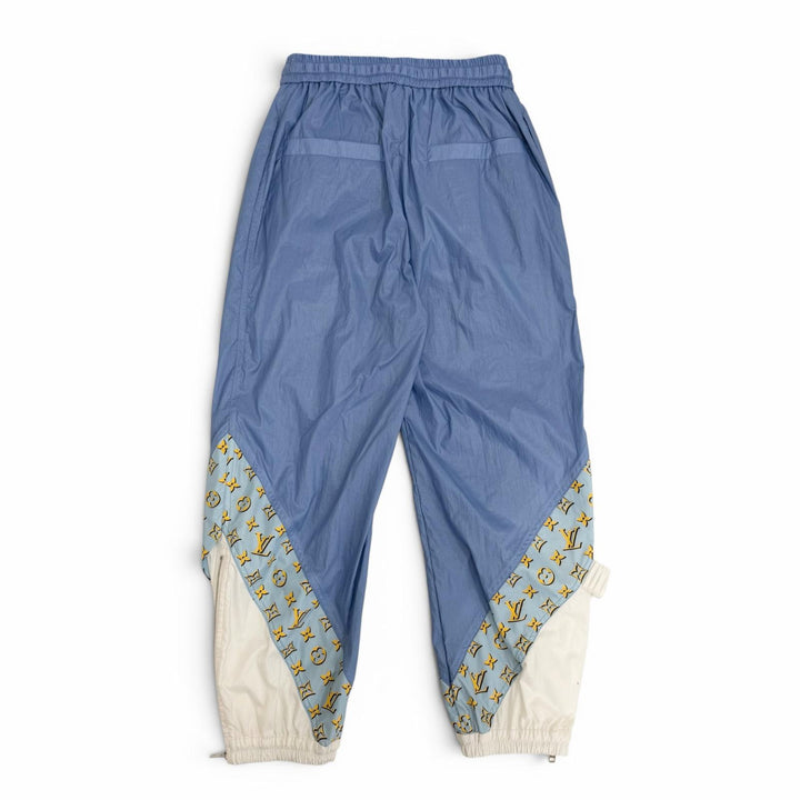 Pristine LOUIS VUITTON Pants Monogram 3D Accent Jogging Pants Blue Women 34