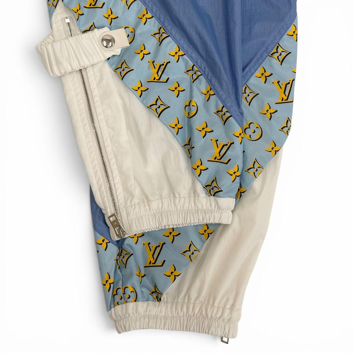 Pristine LOUIS VUITTON Pants Monogram 3D Accent Jogging Pants Blue Women 34