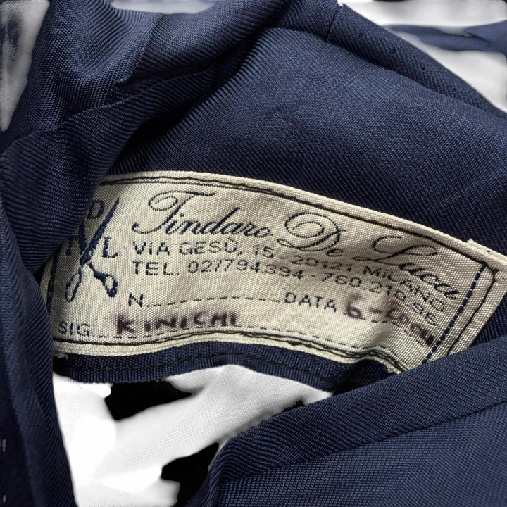 Excellent Tindaro De Luca suit Single Bespoke Navy