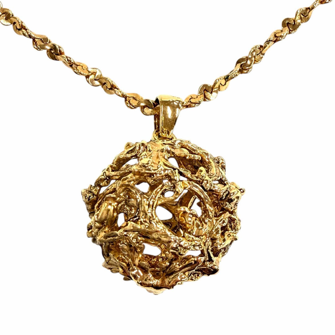Great YVES SAINT LAURENT Necklace ball gold Women
