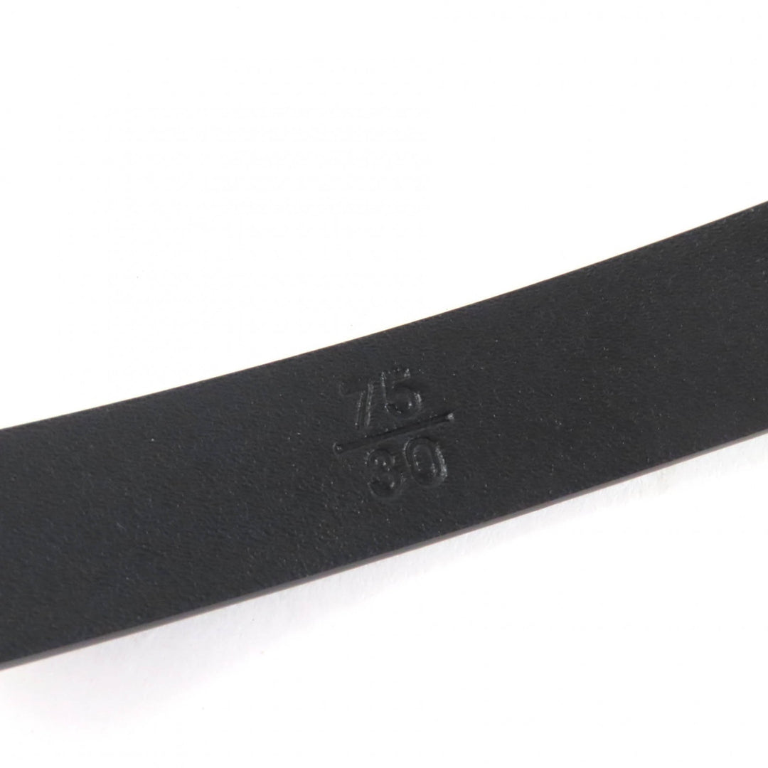 Pristine CHANEL belt COCO Mark Chain leather black leather Women B24B