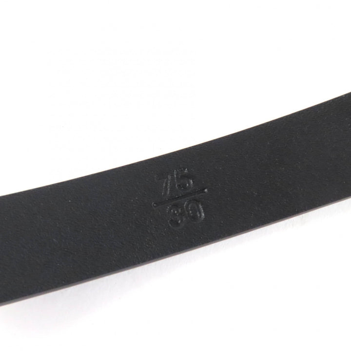 Pristine CHANEL belt COCO Mark Chain leather black leather Women B24B