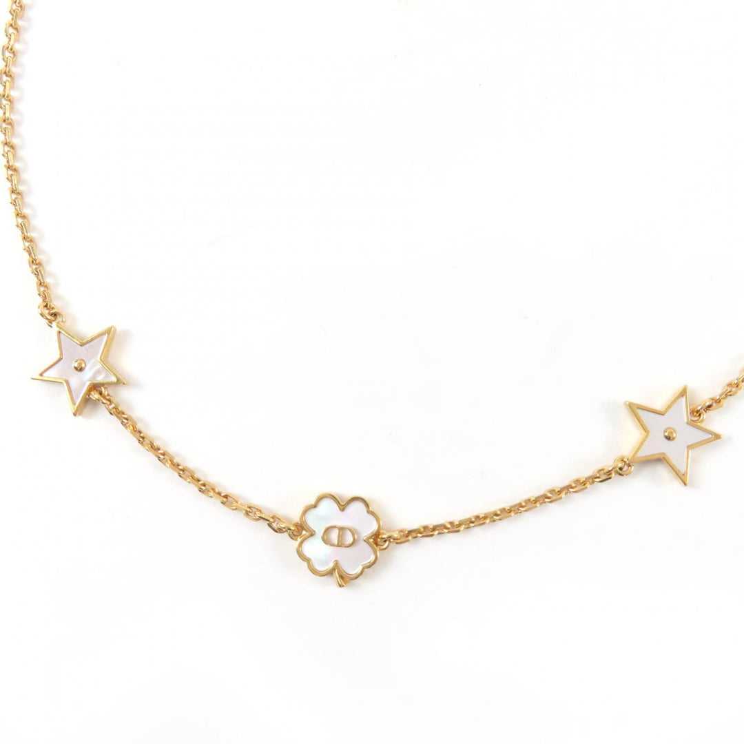 Great Christian Dior Necklace Dior Destiny gold Mother of pearl Women N3480WOMMP