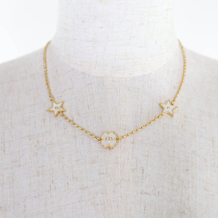 Great Christian Dior Necklace Dior Destiny gold Mother of pearl Women N3480WOMMP