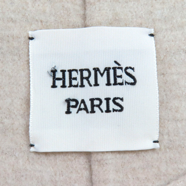 Pristine HERMES Best Wood Cellier Button Long Vest beige cashmere 44 3H0191DB