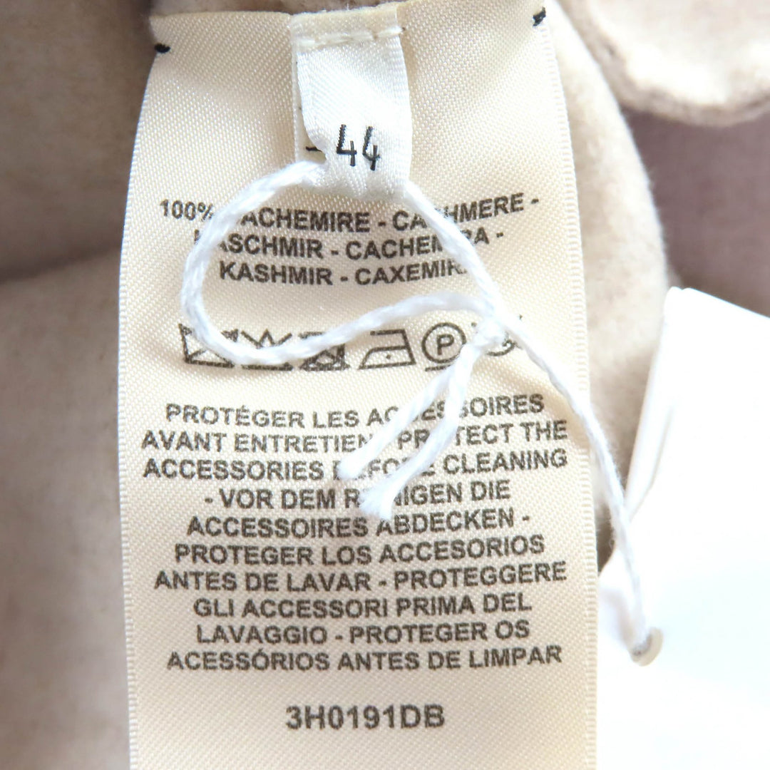 Pristine HERMES Best Wood Cellier Button Long Vest beige cashmere 44 3H0191DB