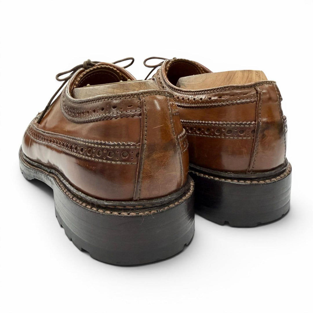 Great ALDEN Leather shoes Wingtip Lace-up Brown Cordovan mens 7 97502