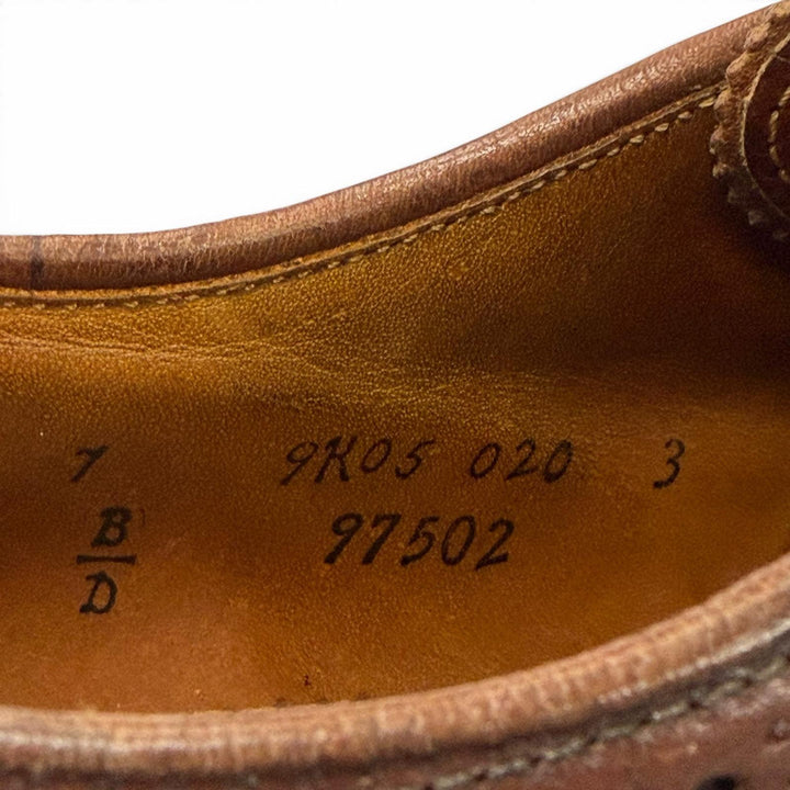 Great ALDEN Leather shoes Wingtip Lace-up Brown Cordovan mens 7 97502