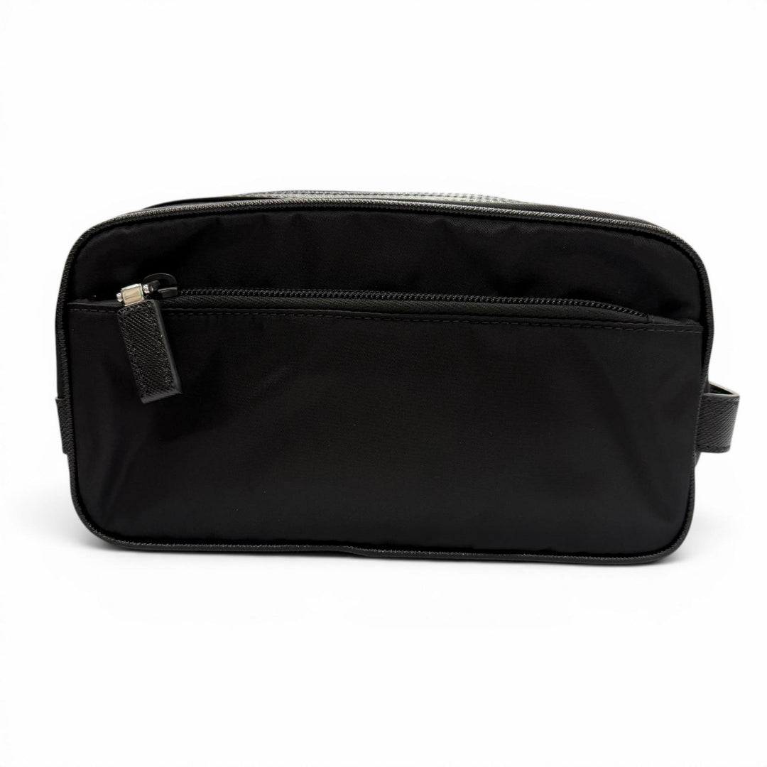 Excellent PRADA Clutch bag black Nylon mens 2NA819