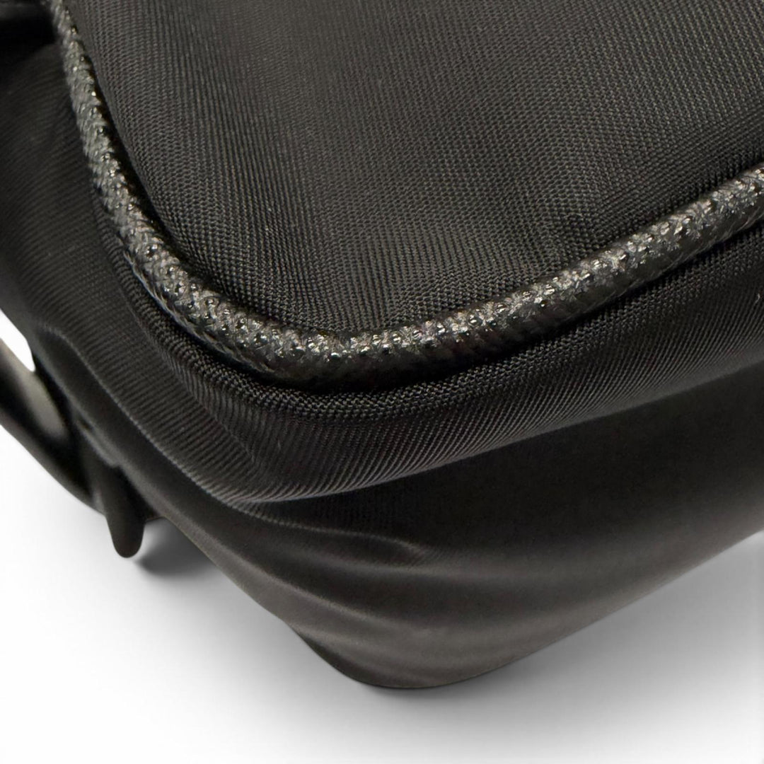 Excellent PRADA Clutch bag black Nylon mens 2NA819