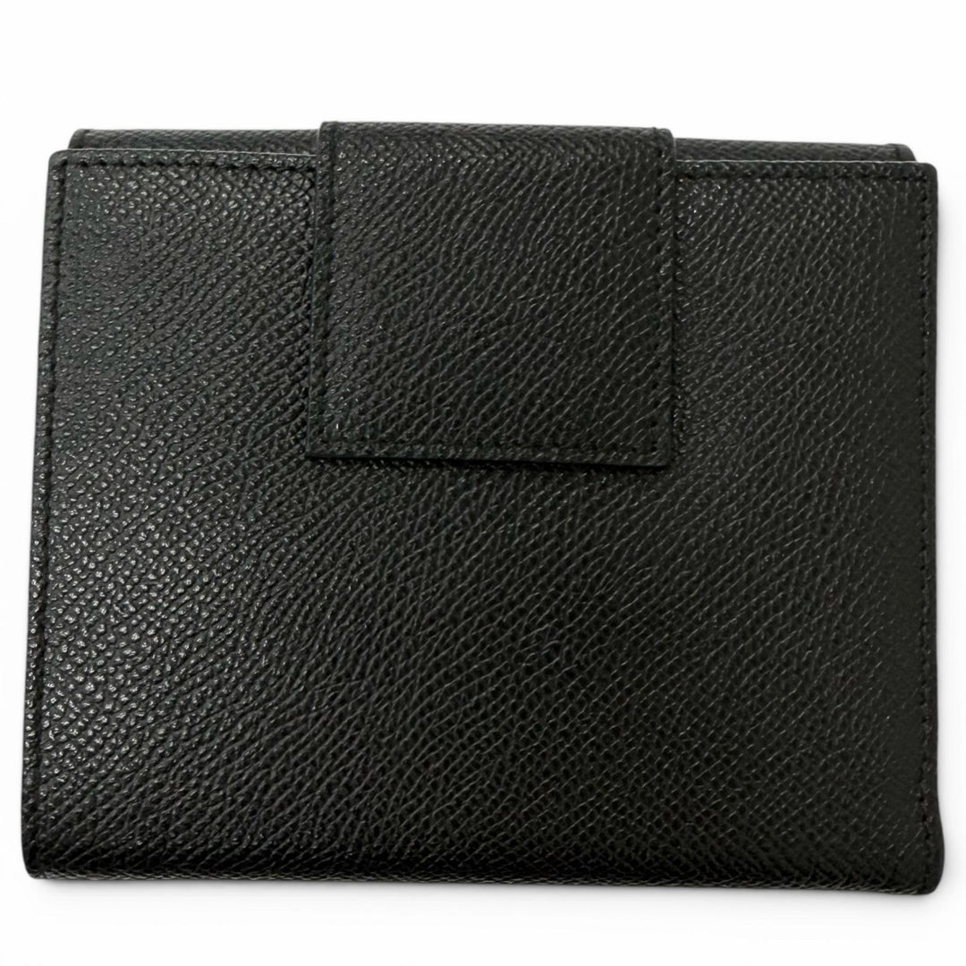 Great BVLGARI Bifold Wallet Bulgari Bulgari Logo Clip black leather mens