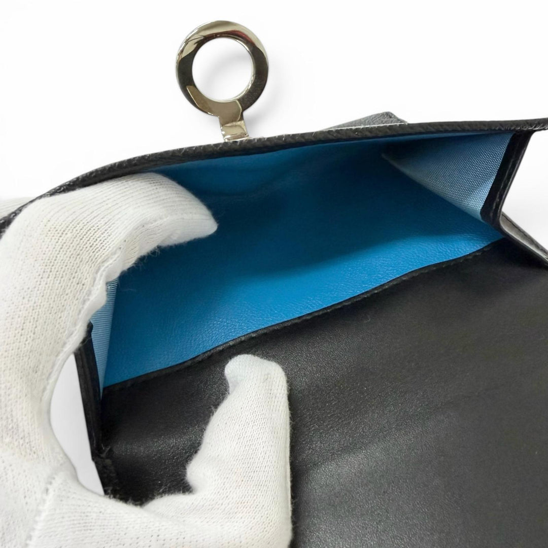Great BVLGARI Bifold Wallet Bulgari Bulgari Logo Clip black leather mens