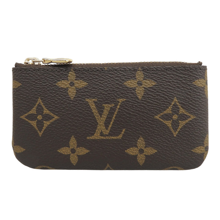 Pristine LOUIS VUITTON Coin case Card Key Holder Pouch Brown Monogram M62650