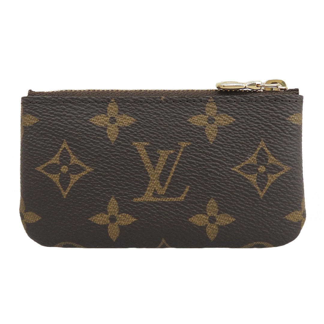 Pristine LOUIS VUITTON Coin case Card Key Holder Pouch Brown Monogram M62650