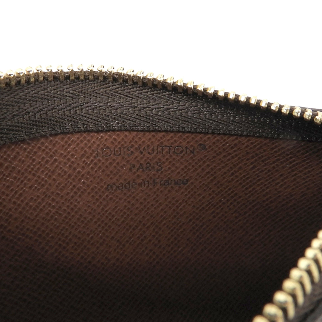 Pristine LOUIS VUITTON Coin case Card Key Holder Pouch Brown Monogram M62650