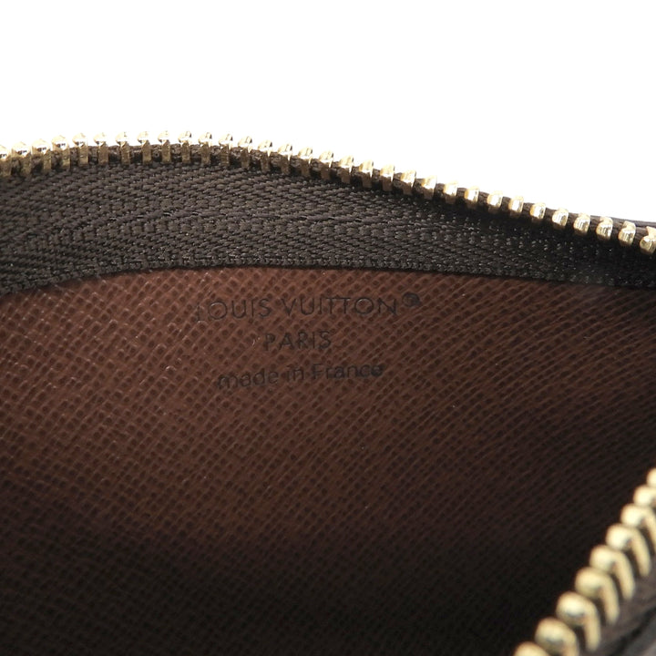 Pristine LOUIS VUITTON Coin case Card Key Holder Pouch Brown Monogram M62650