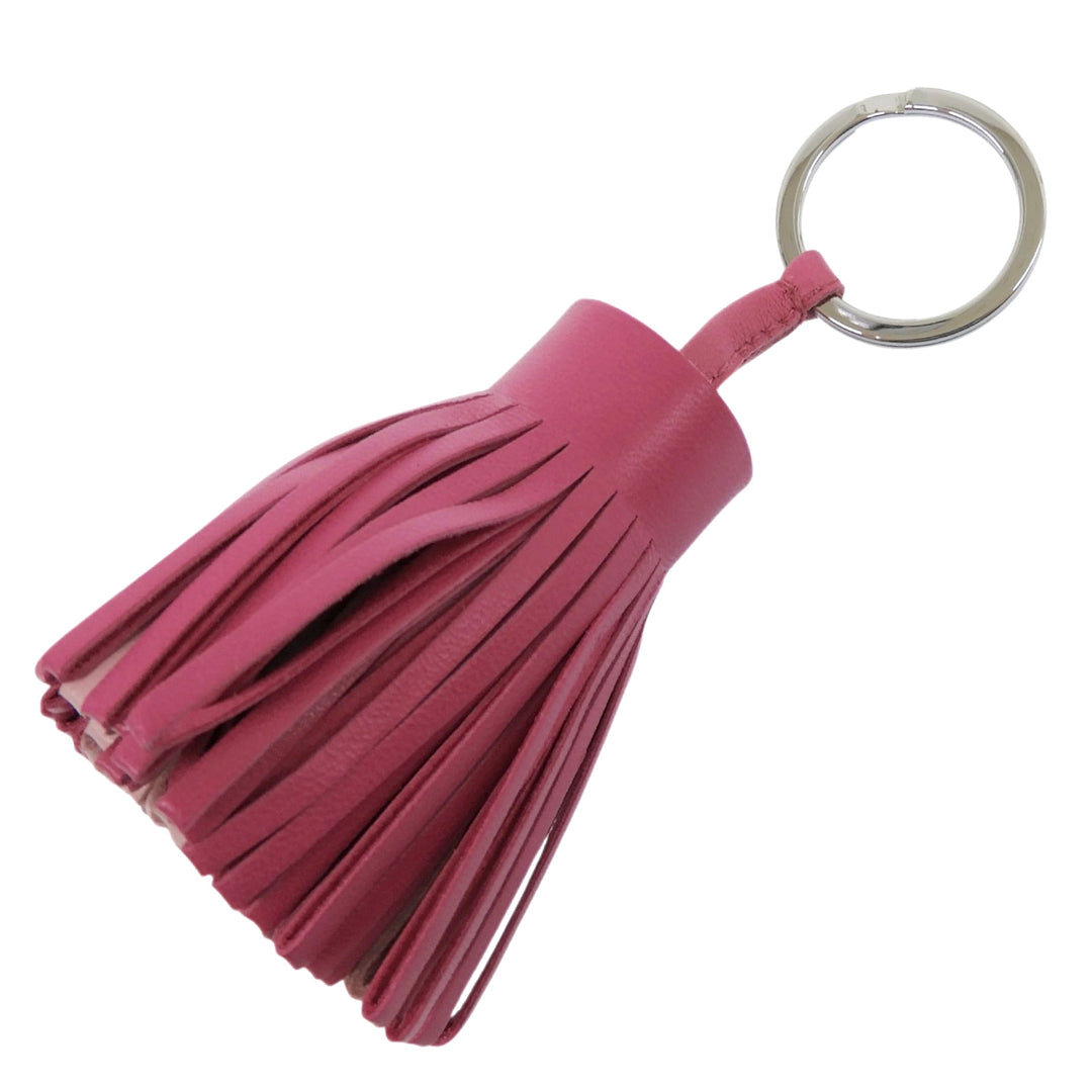 Excellent HERMES Bag charm Carmen Key ring pink Anyo Miro Women