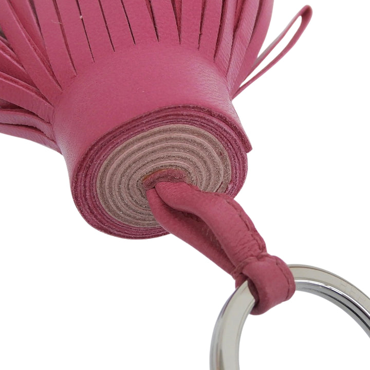 Excellent HERMES Bag charm Carmen Key ring pink Anyo Miro Women