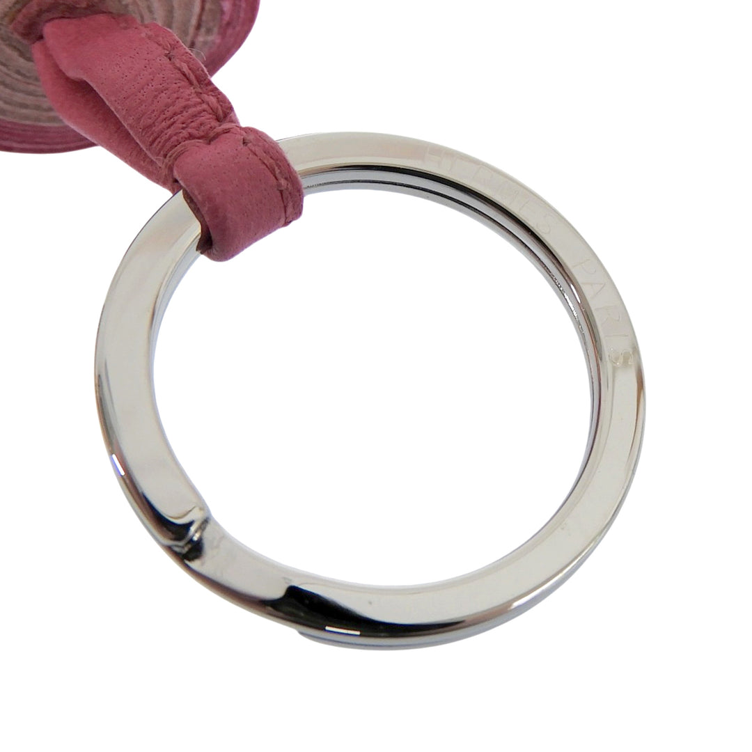 Excellent HERMES Bag charm Carmen Key ring pink Anyo Miro Women